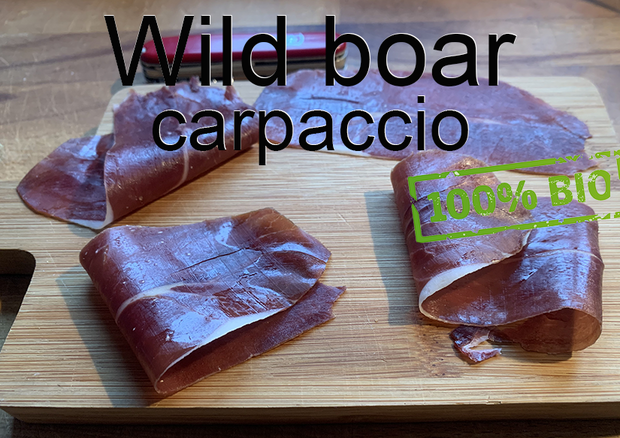 Wild zwijn carpaccio 200 gram