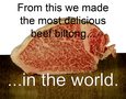 TEMPORARILY SOLD OUT - Hokkaido semi-Wagyu beef biltong 200 gram